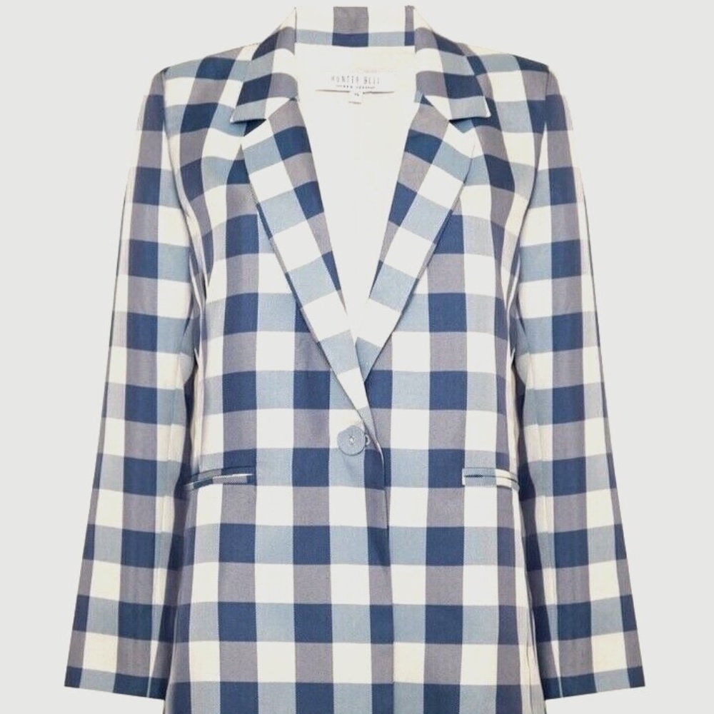 Hunter Bell Sterling Check Plaid Blazer